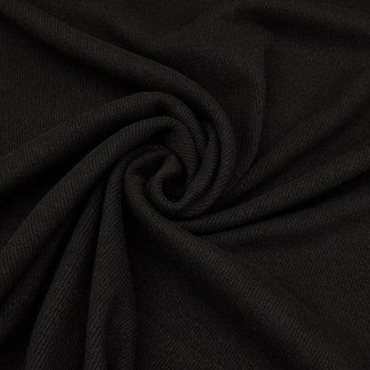 Wool Ribbing / Rib Knit (CG®) - Black