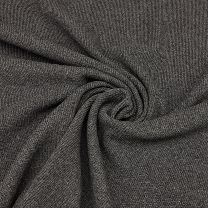 Wool Ribbing / Rib Knit (CG®) - Charcoal