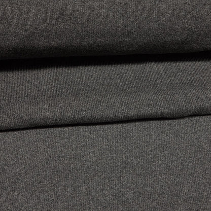 Wool Ribbing / Rib Knit (CG®) - Charcoal (fold)