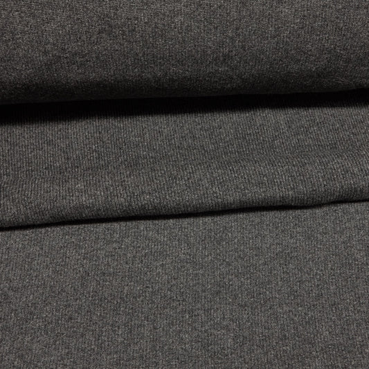 Wool Ribbing / Rib Knit (CG®) - Charcoal (fold)