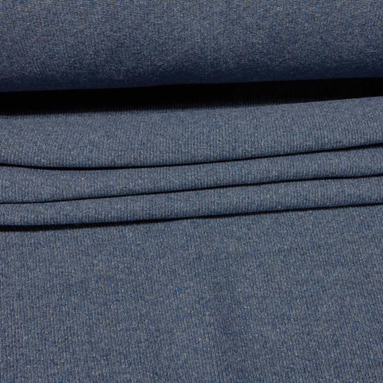Wool Ribbing / Rib Knit (CG®) - Denim Blue (fold)