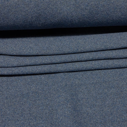 Wool Ribbing / Rib Knit (CG®) - Denim Blue (fold)