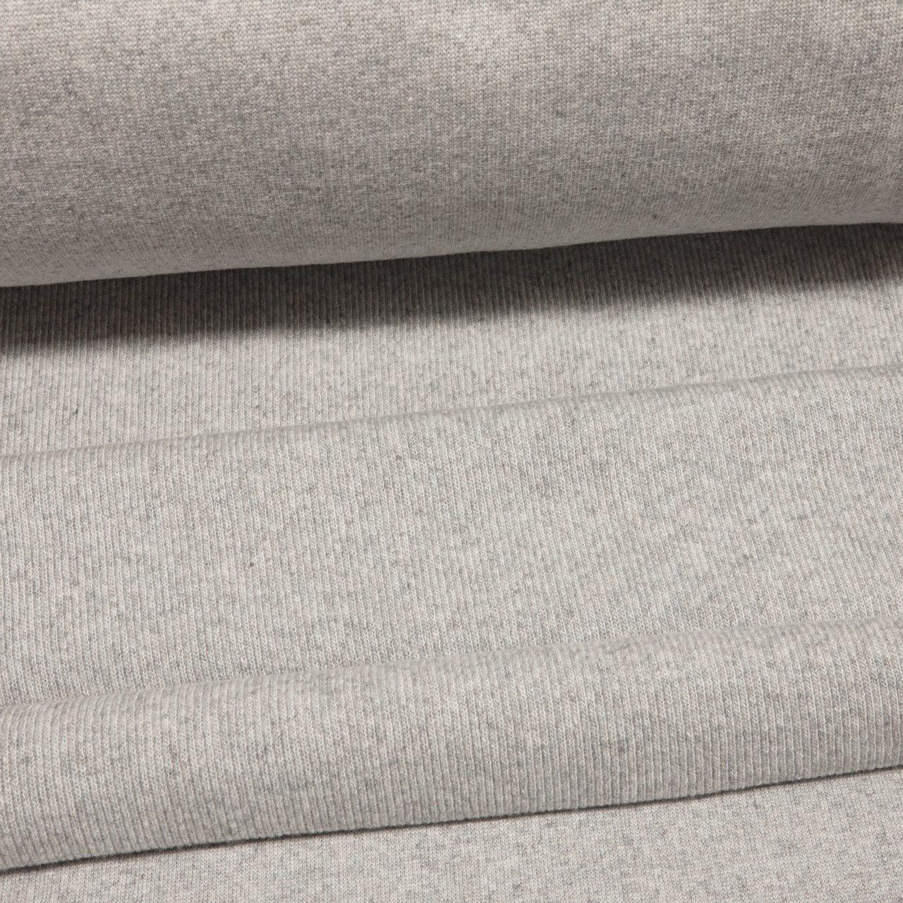 Wool Ribbing / Rib Knit (CG®) - Light Grey (fold)