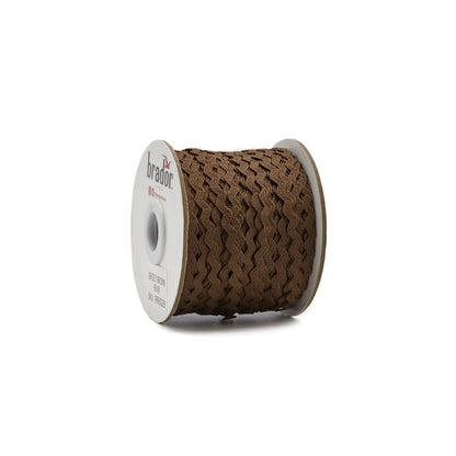 Rik Rak - Grizzly Brown 3mm (roll)