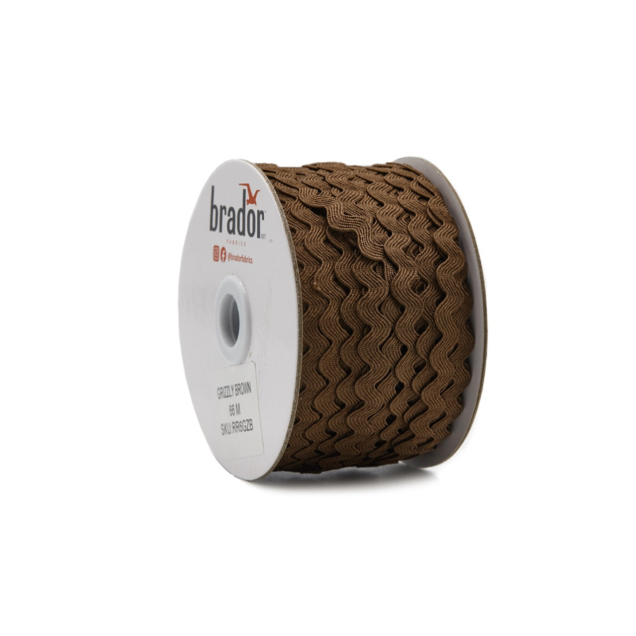 Rik Rak - Grizzly Brown 6mm (roll)