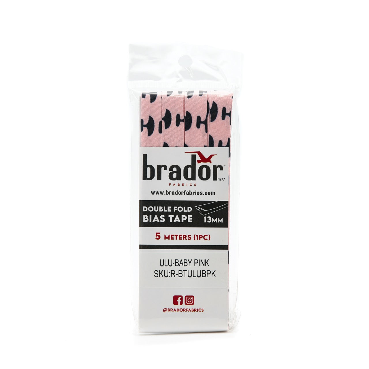Bias Tape Ulu - Baby Pink (pack)