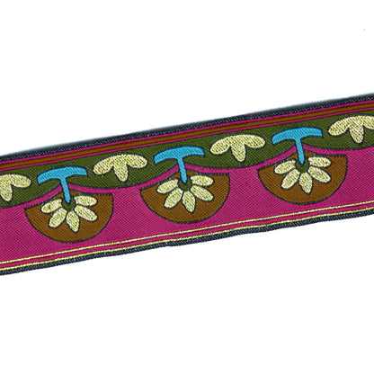 InukChic® Ulu/Flower Trim - Berry Metallic (detail)