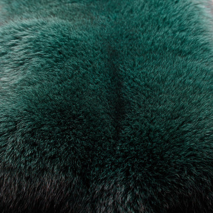 Dyed Norweigan Blue Fox Fur - Algonquin Green