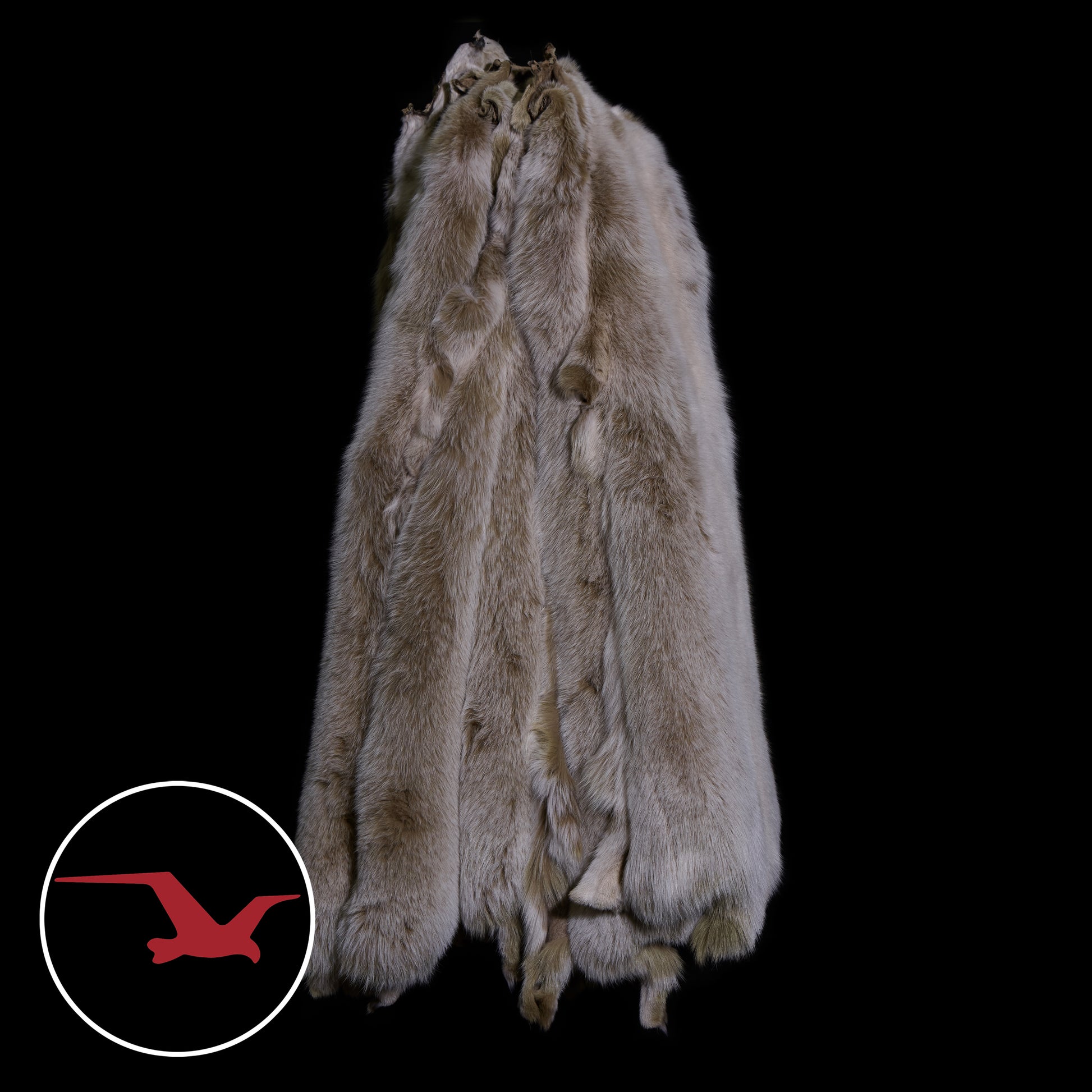 Dyed Shadow Fox Fur - Blush Ivory (European Dyes)