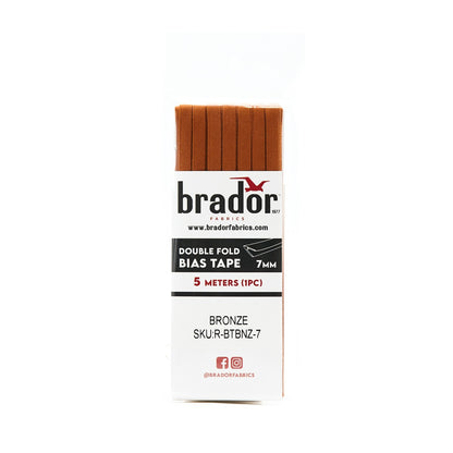 Bias Tape - Bronze 7mm (pack)