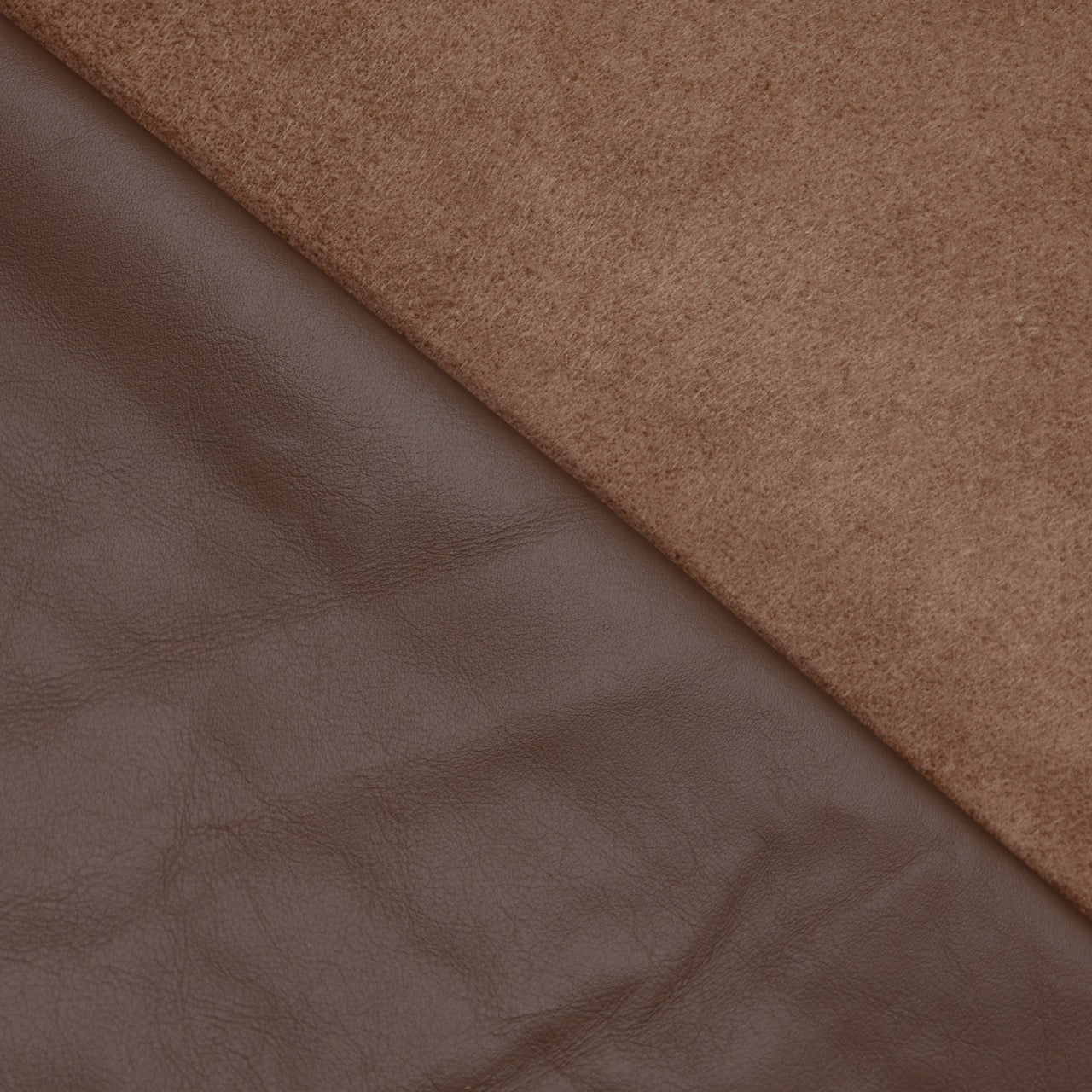 Cowhide Leather - Walnut (Brown) - back