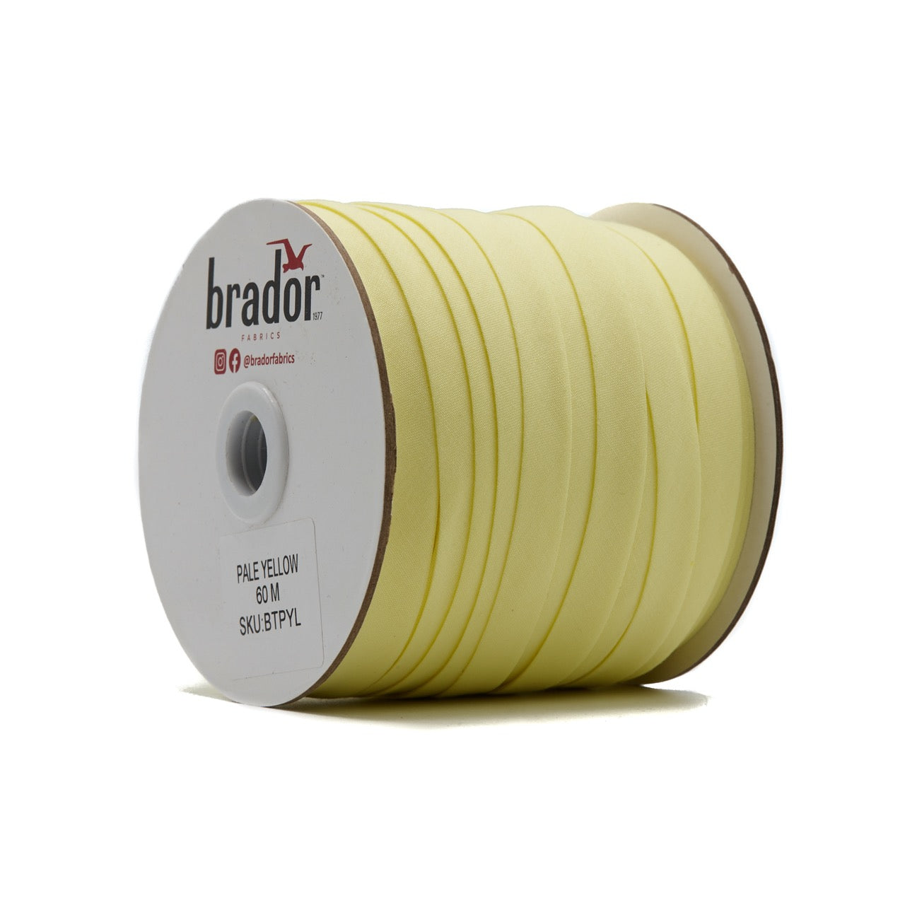 Bias Tape - Pale Yellow (13mm roll)
