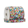 Biais Floral - Blanc/Rose