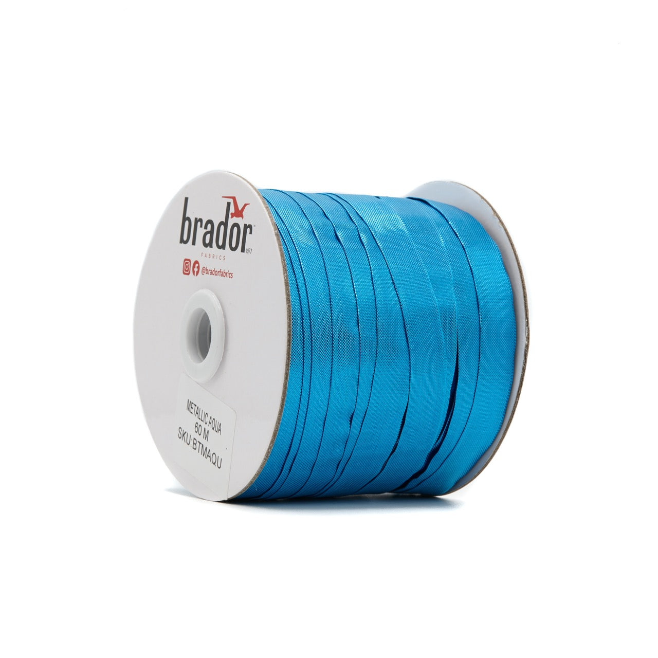 Bias Tape - Metallic Aqua (roll)