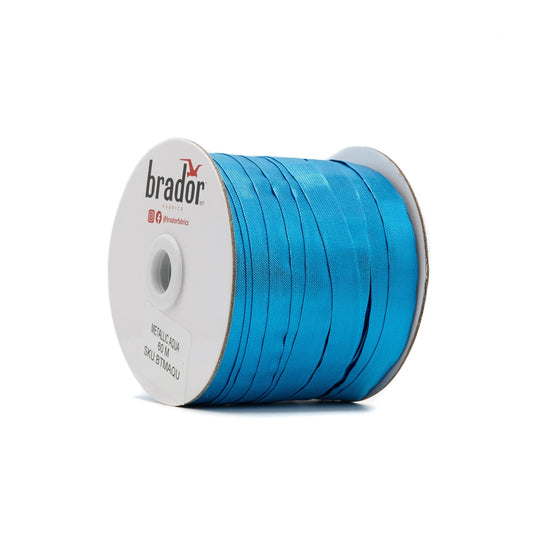 Bias Tape - Metallic Aqua (roll)