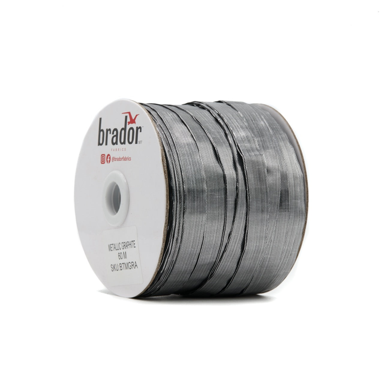 Bias Tape - Metallic Graphite (roll)