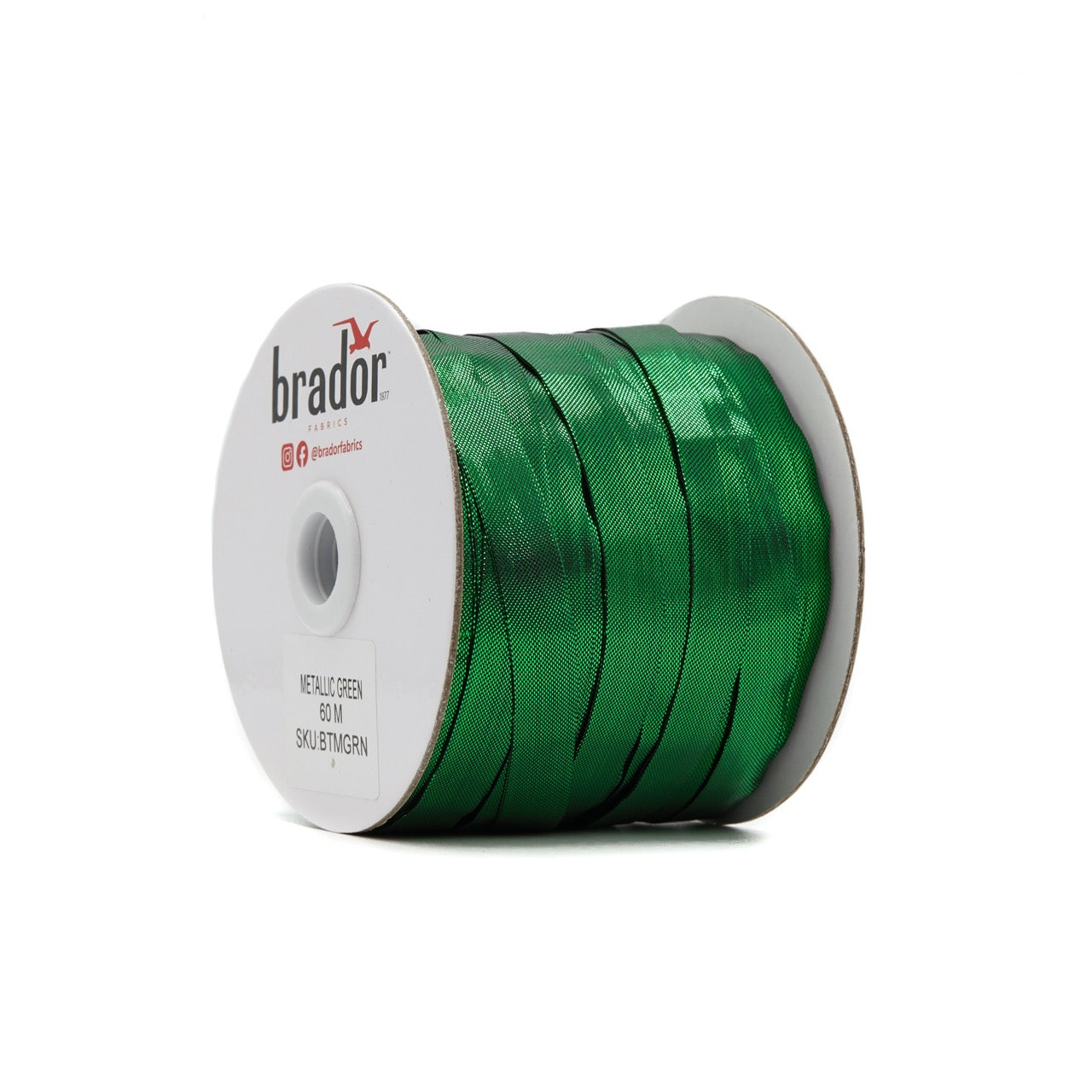 Bias Tape - Metallic Green (roll)