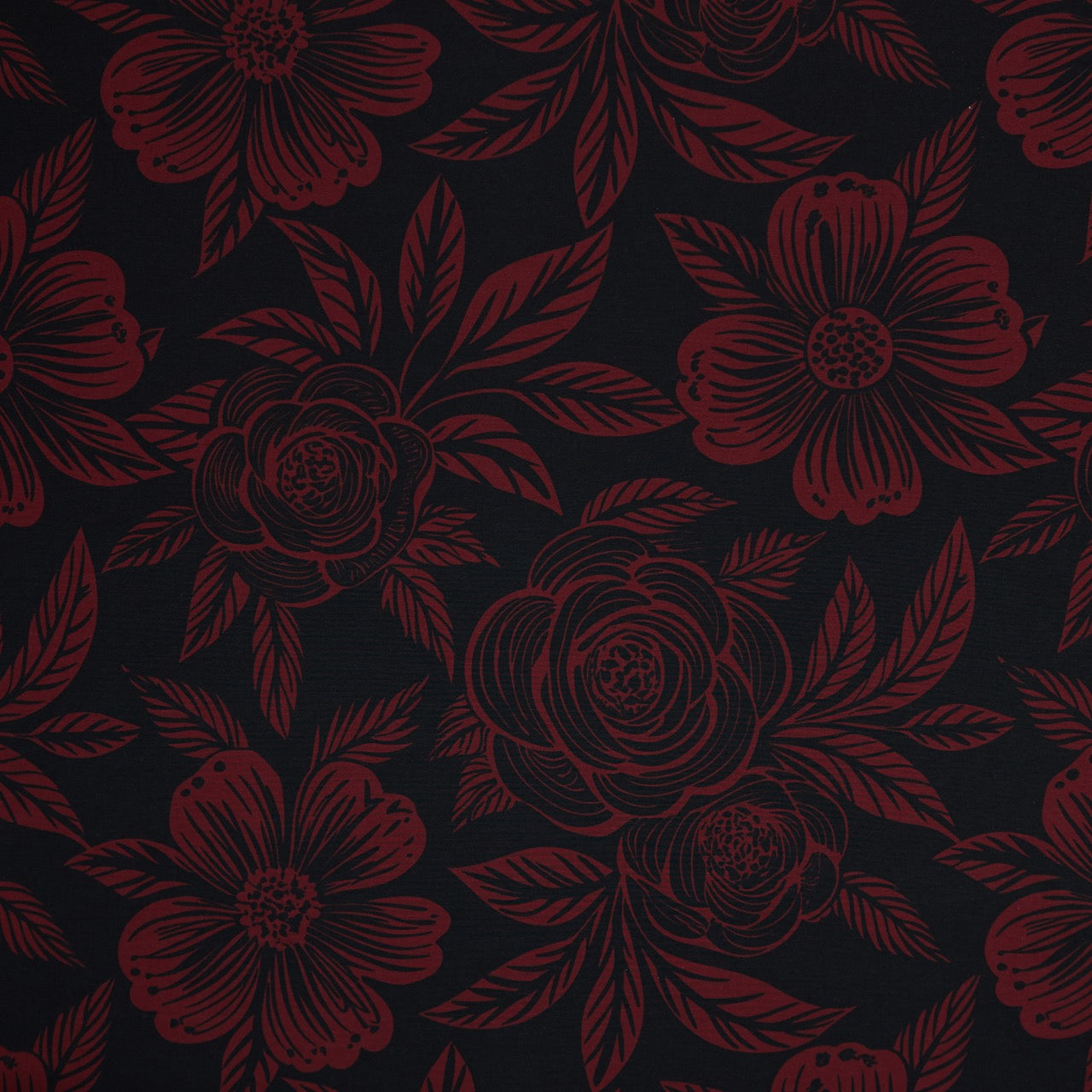 Commander® Western Floral - Burgundy