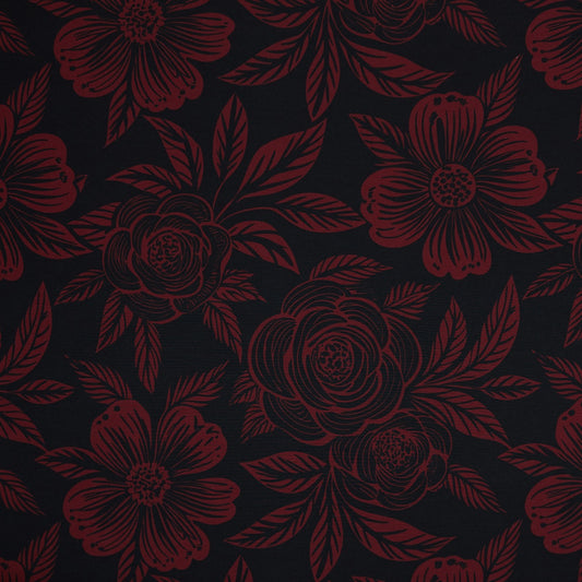 Commander® Western Floral - Burgundy