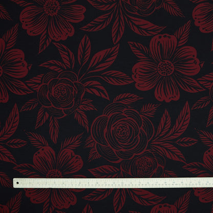 Commander® Western Floral - Burgundy (sizing)