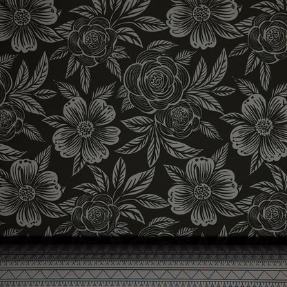 Commander® Western Floral - Pewter (Tunniit back)