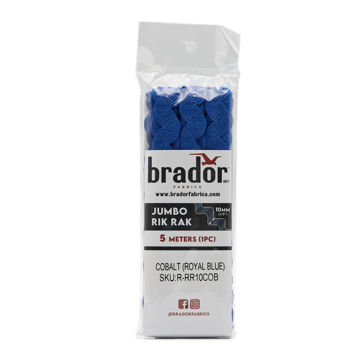 Rik Rak - Cobalt (Royal Blue) – Brador Fabrics