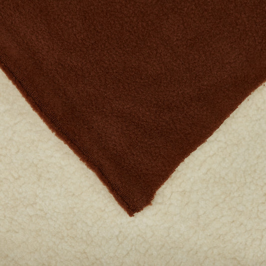 Bonded Sherpa Lining - 450 gsm - Copper (f)