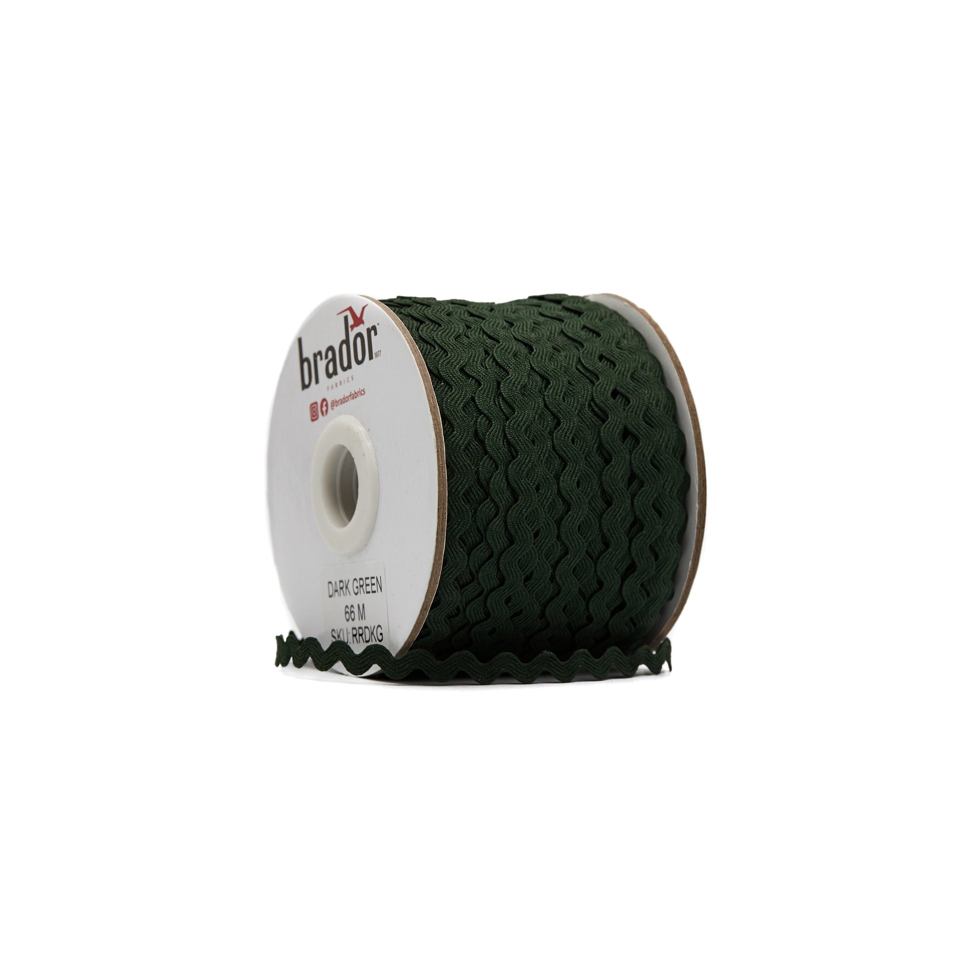 Rik Rak - Dark Green (Forest/Hunter) 3mm Roll