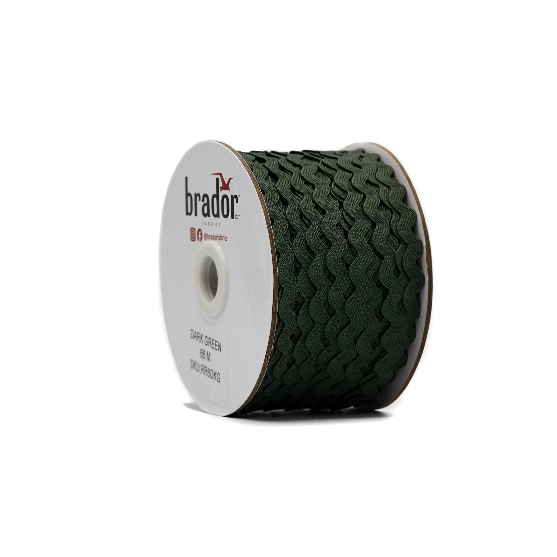 Rik Rak - Dark Green (Forest/Hunter) 6mm Roll