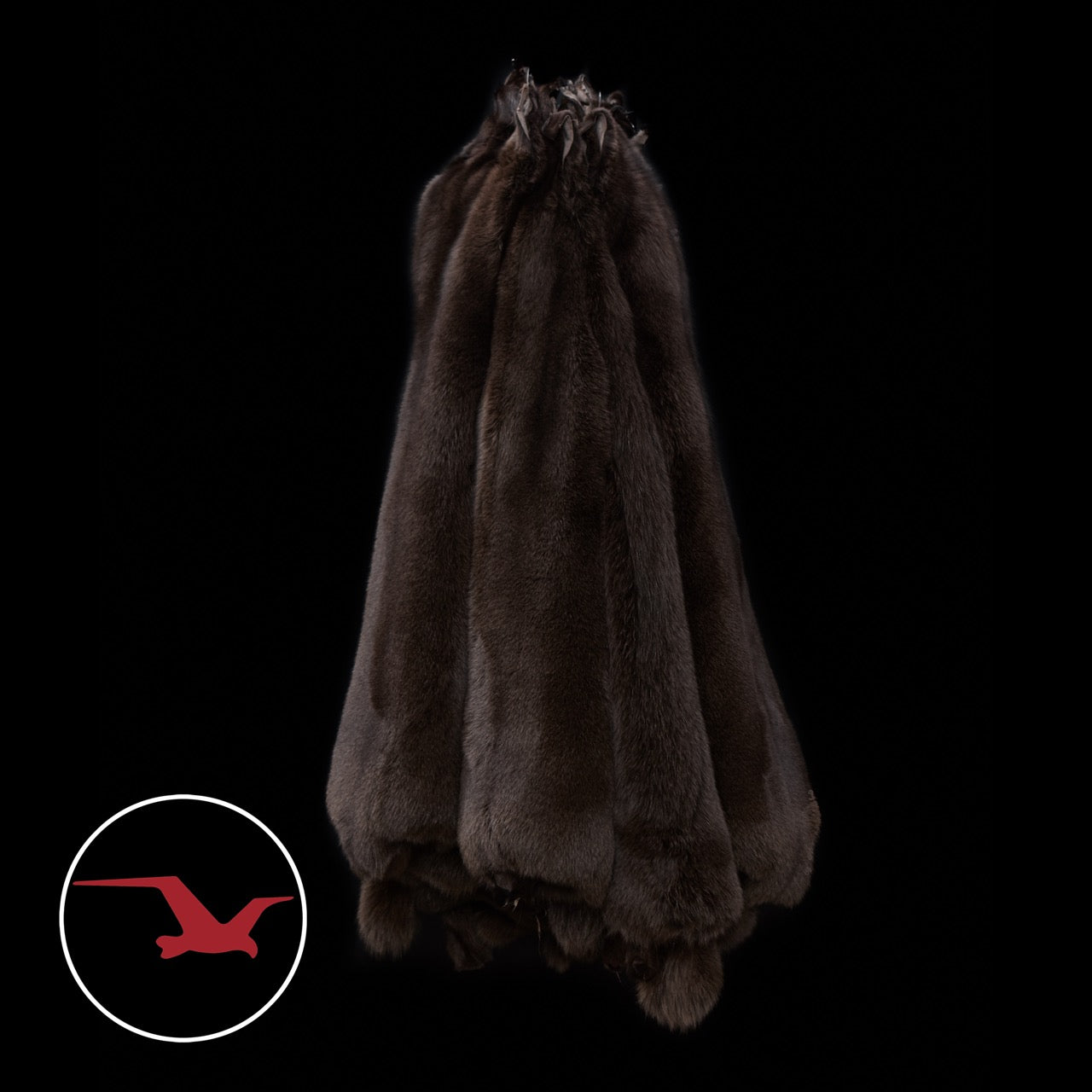 Dyed Norweigan Blue Fox Fur - Brown