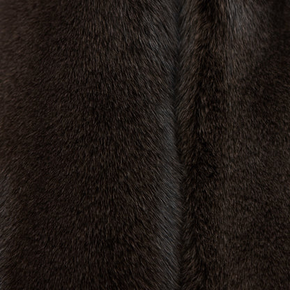 Dyed Norweigan Blue Fox Fur - Brown (detail)
