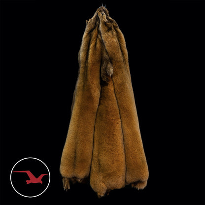 Dyed Norweigan Blue Fox Fur - Klondike Gold (full)
