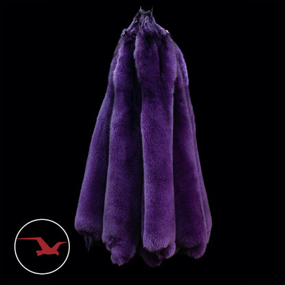 Dyed Norweigan Blue Fox Fur - Purple (full)