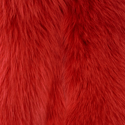 Dyed Shadow Fox Fur - Red (detail)