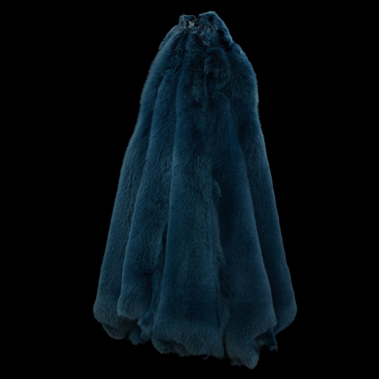 Dyed Shadow Fox Fur - Teal