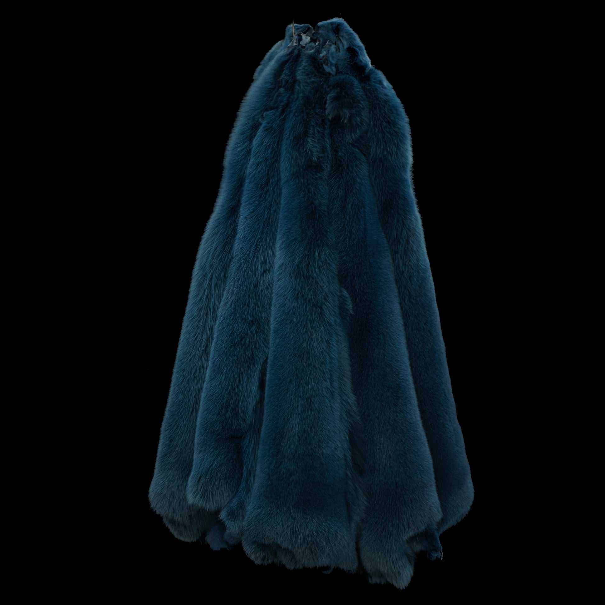 Dyed Shadow Fox Fur - Teal