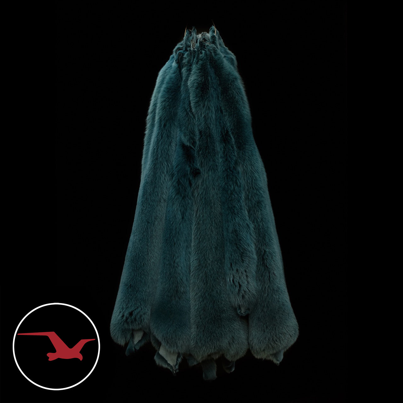 Dyed Shadow Fox Fur - Turquoise