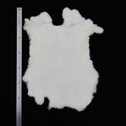 Rabbit Fur - White (XL) measure