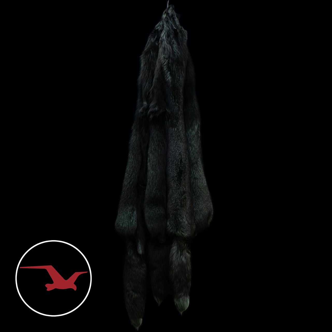 Dyed Indigo (Blue Frost) Fox Fur - Algonquin Green (pelts)