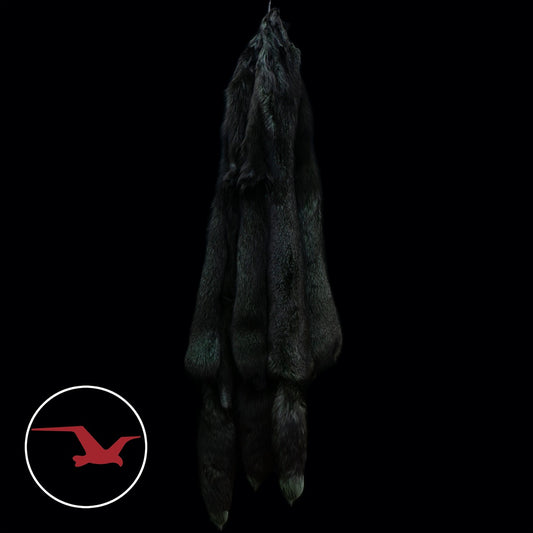Dyed Indigo (Blue Frost) Fox Fur - Algonquin Green (pelts)