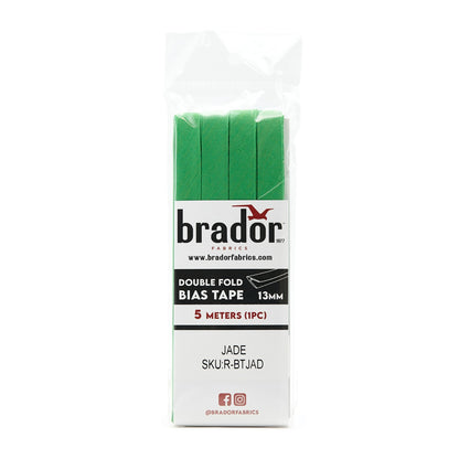 Bias Tape - Jade 13mm (pack)
