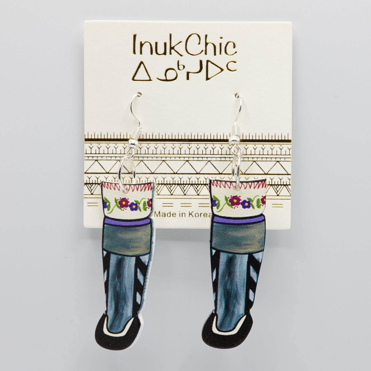 InukChic® Earring - Kamiik - Grey/Taupe (pair)