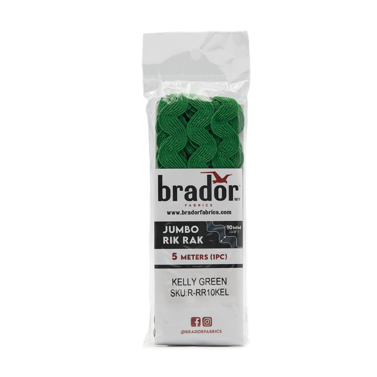 Rik Rak - Kelly Green – Brador Fabrics