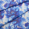 Floral Print Lambskin Leather - Blue Field