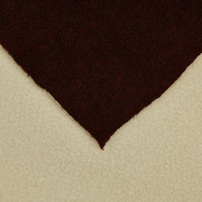 Bonded Sherpa Lining - 450 gsm - Maroon (b)