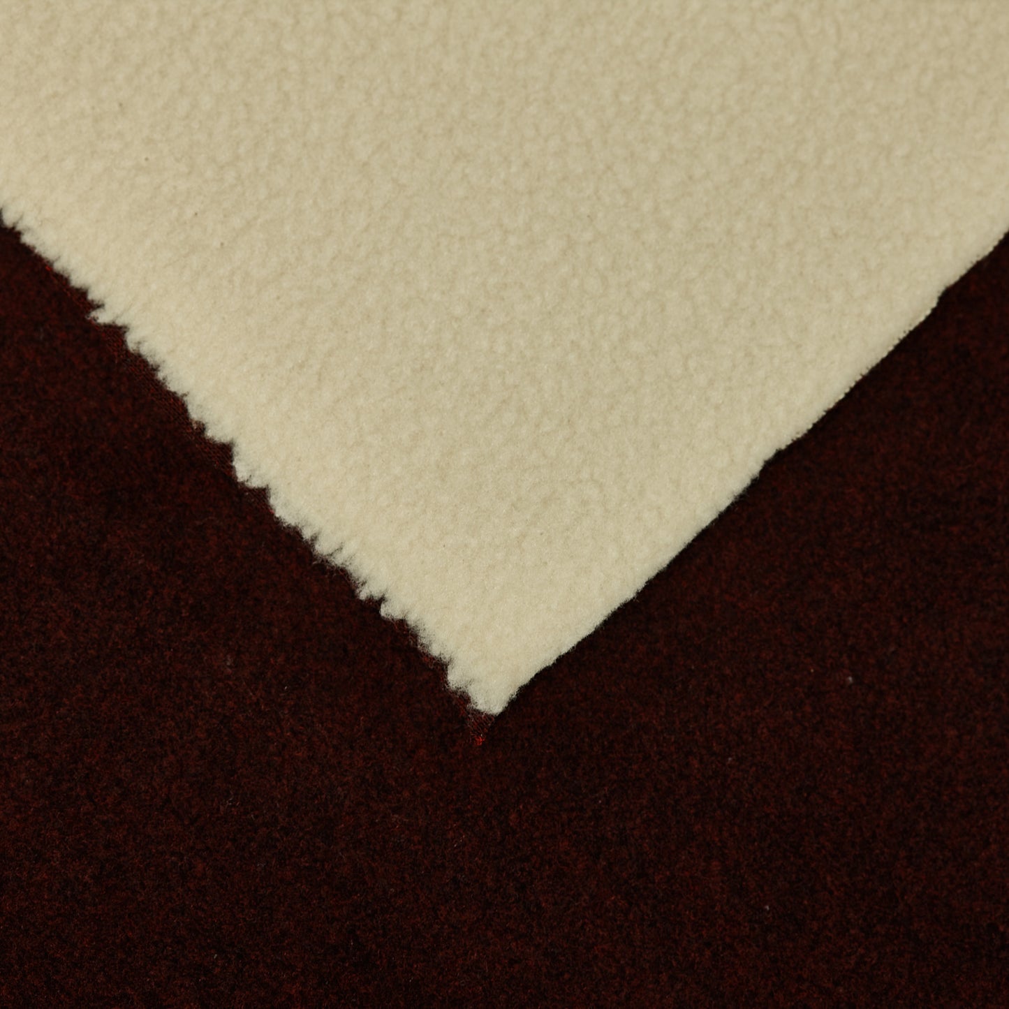 Bonded Sherpa Lining - 450 gsm - Maroon (f)