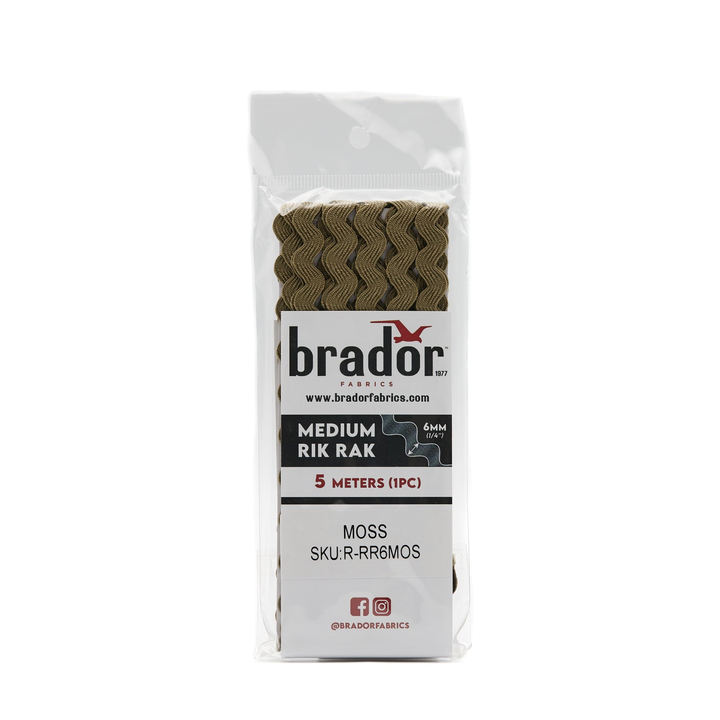 Rik Rak - Moss 6mm Pack