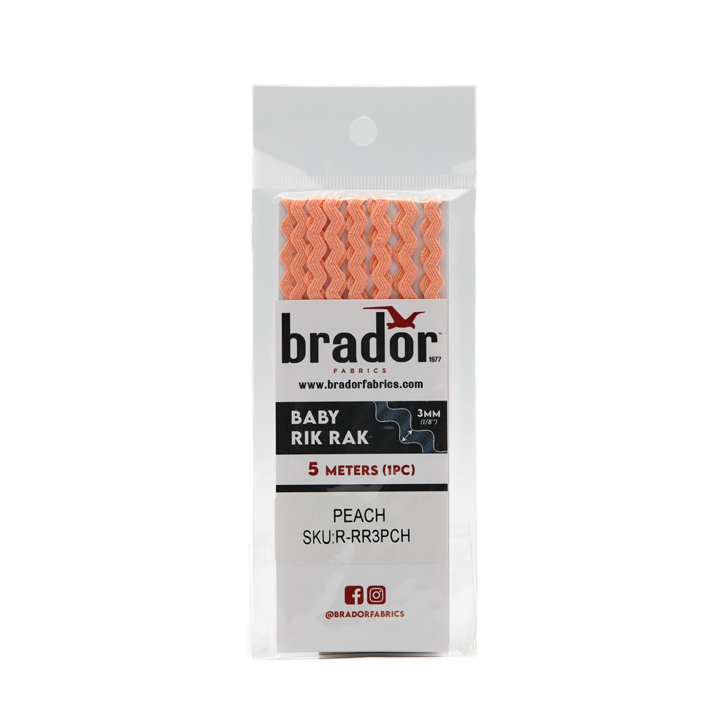 Rik Rak - Peach – Brador Fabrics
