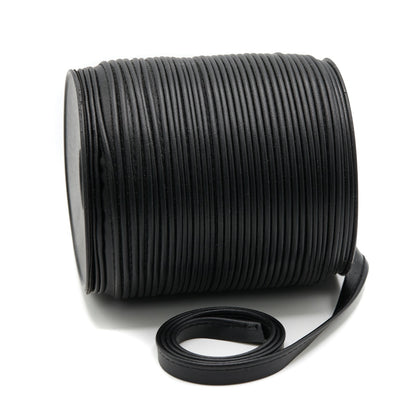 Faux Leather (PU) Piping - black (roll)