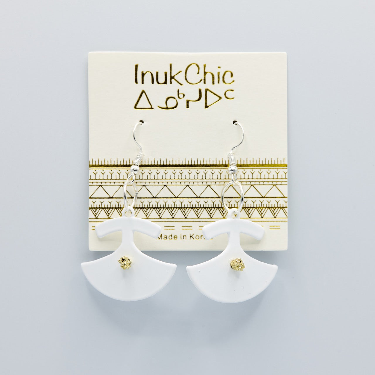 InukChic® Earring - Ulu - White (pair)